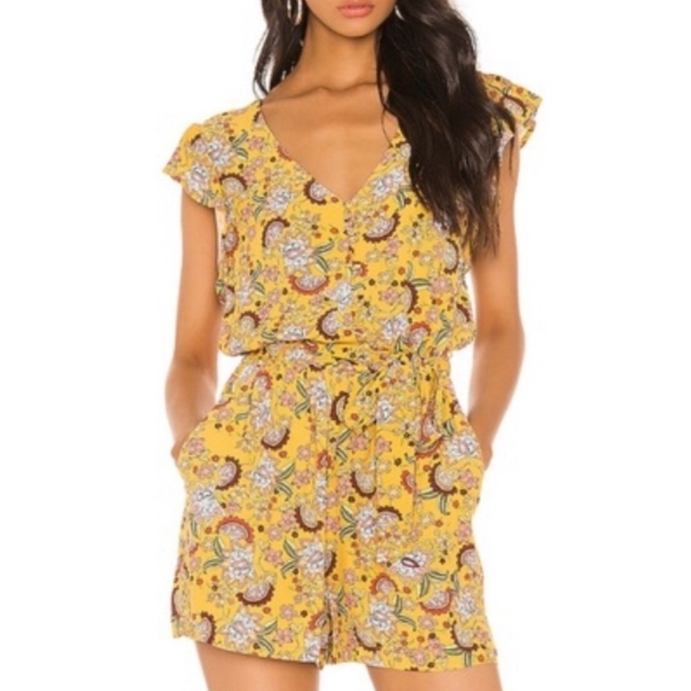 Sanctuary Womens Artist Floral Romper Size Small